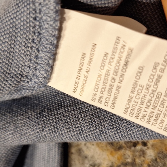 f Izod Blue Stretch Long Sleeve Lightweight Sweatshirt 2XLT. NWT - Picture 5 of 5